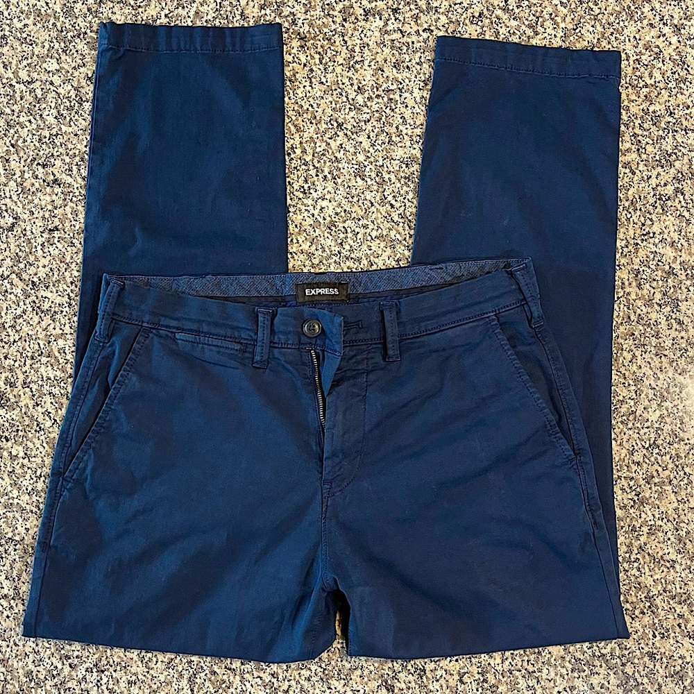 Express Slim Fit Navy Chinos Men’s Size 31x30